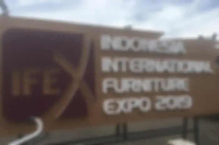 Indonesia International Furniture 2019 di JI EXPO Kemayoran, Jakarta Pusat. 