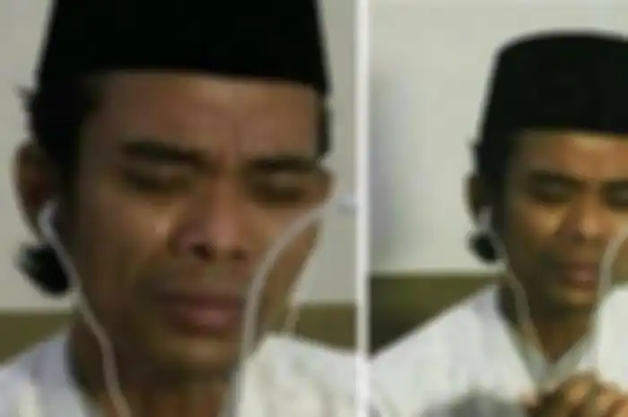 Ustaz Abdul Somad tampak menangis. Usai menikahi Fatimah Az Zahra, UAS mendadak kehilangan sosok tercinta.