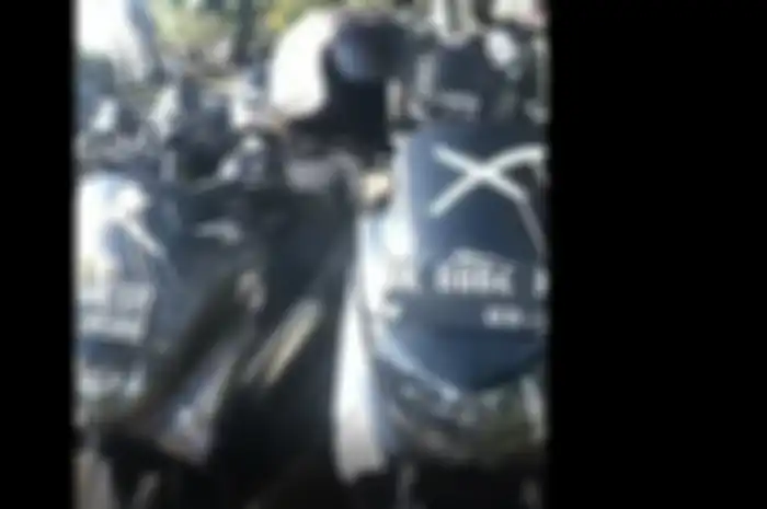Yamaha NMAX yang ditandai 'X' di SMA di Bali