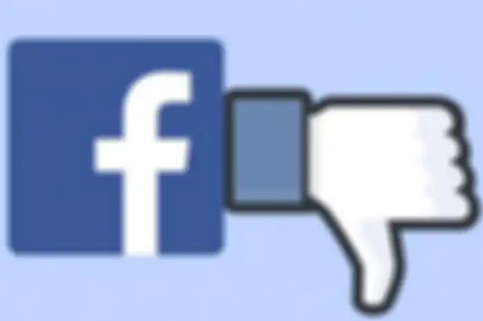 Ilustrasi Facebook tidak disukai