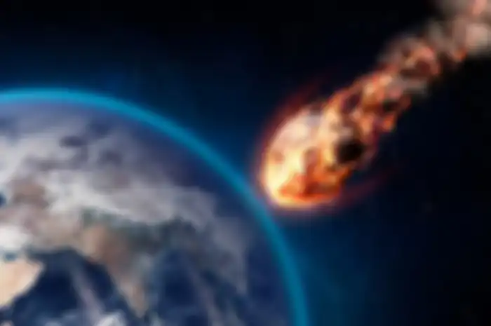 Ilustrasi meteor jatuh.