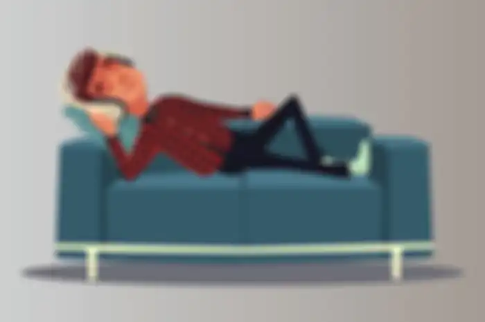 Tidur sambil dengerin musik 