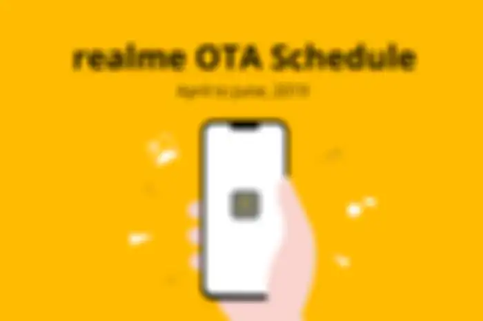 Pengumuma update sistem di situs resmi Realme