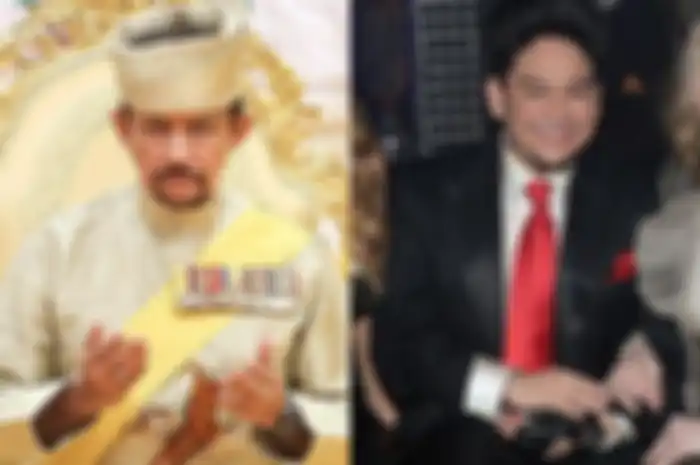Sultan Hassanal Bolkiah (kanan) dan Pangeran Azim (kiri)