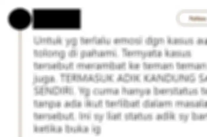 Curhatan pengguna Twitter soal adiknya yang ikut jadi sasaran amukan netizen karena kasus pengeroyokan Audrey.