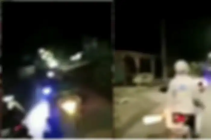 tangkap layar gangster yang viral di media sosial