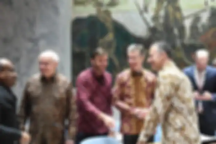 Dresscode  batik saat menghadiri sidang Dewan Keamanan PBB di New York Selasa (7/5/2019).(Kemenlu RI)