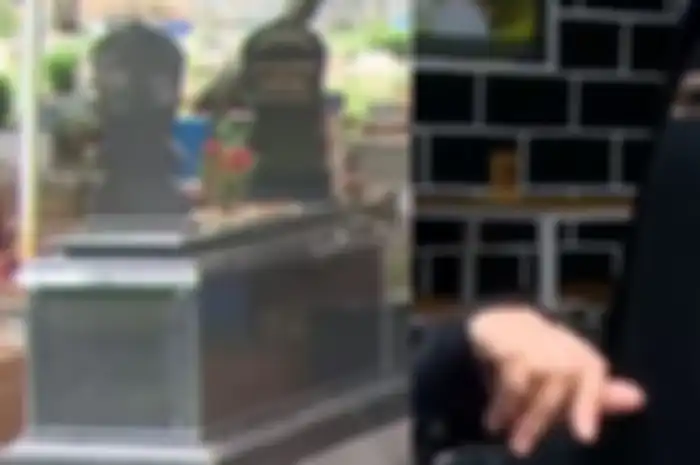 Kolase makam Ustaz Jefri Al Buchori dan Umi Pipik  