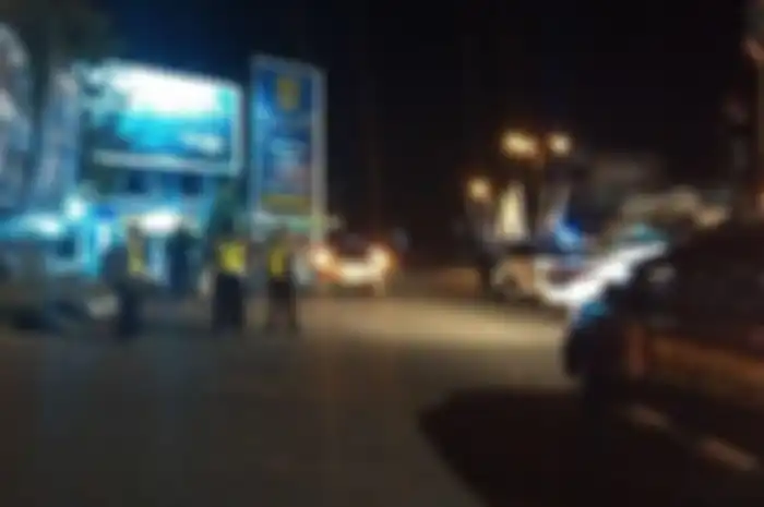 Kondisi pos polisi Kartasura setelah peristiwa bom bunuh diri