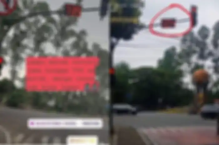 Lampu merah di Cikokol, Tangerang yang sampai 700 detik