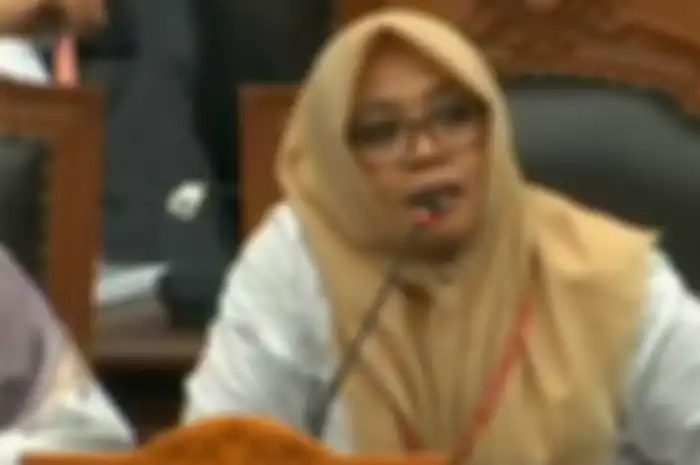 Beti Kristina, saksi Prabowo-Sandi, memberikan keterangan dalam sidang PHPU di Mahkamah Konstitusi, Jakarta Pusatt, Rabu (19/6/2019). 