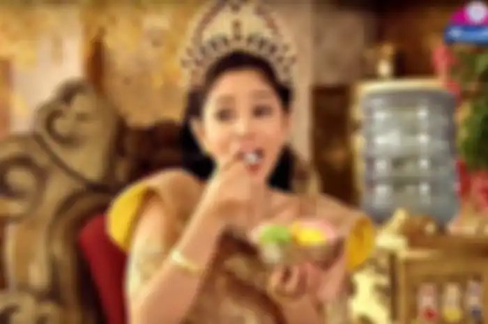 Saphira Indah saat membintangi iklan es krim
