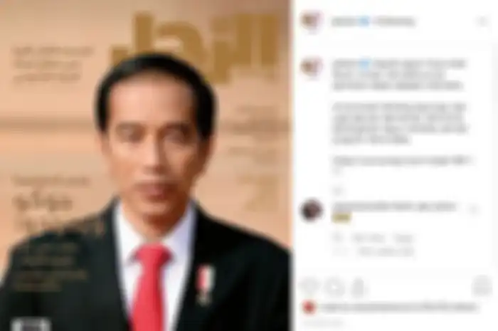 Akun Instagram Presiden Jokowi. 