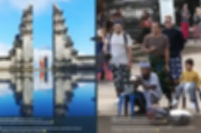 Berkat cermin, foto di Gates of Heaven Bali jadi terlihat keren