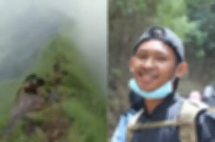 Jalur pendakian Punggung Naga yang dilalui Thoriq sebelum terpeleset ke jurang