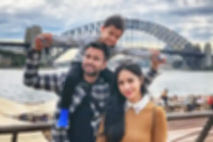 Raffi Ahmad, Nagita Slavina dan anak semata wayang mereka, Rafathar. 