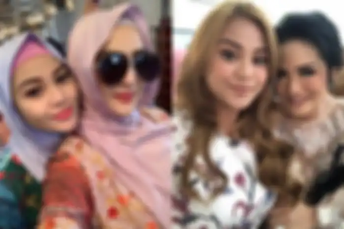 Aurel Hermansyah bersama Krisdayanti dan Ashanty