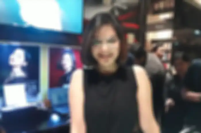 Tiwi eks T2 di Central Park Mall, Jakarta Barat pada Minggu (14/7/2019).