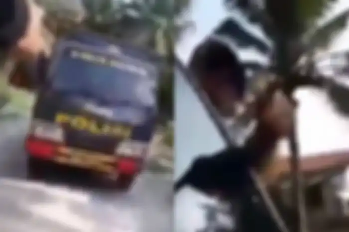 Viral Video Rombongan Brimob Masuk Desa, Warga Justru Berteriak dan Nantang Ditembak
