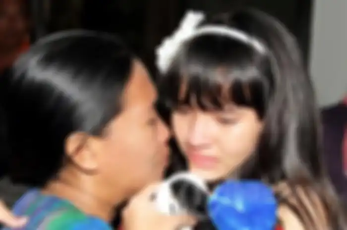 Model iklan cilik Mie Gelas, Energen dan Choki choki yang hilang sejak 9 Januari 2012, Jumat (27/1/2012) tiba di Polda Metro Jaya.