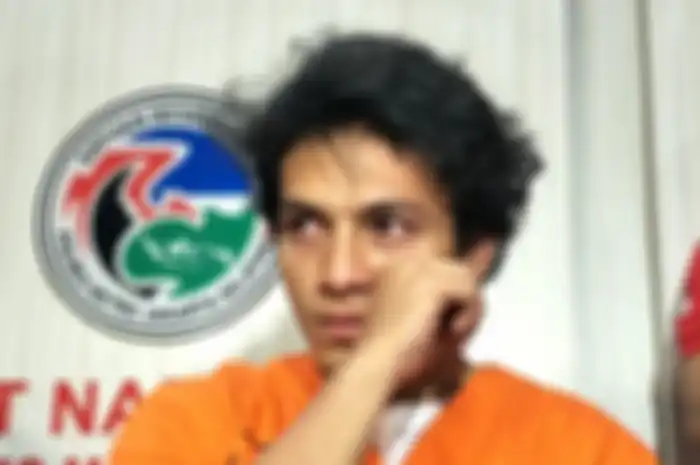 Artis peran Jefri Nichol dalam jumpa pers di Polres Metro Jakarta Selatan, 25 Juli 2019.