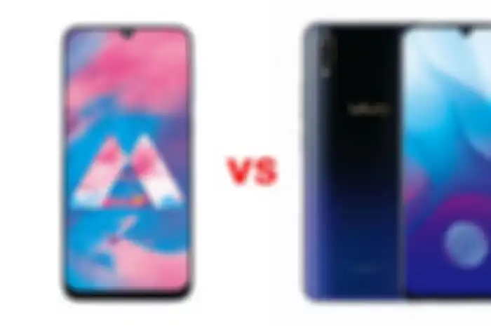 Ilustrasi Samsung Galaxy M30 dan Vivo S1