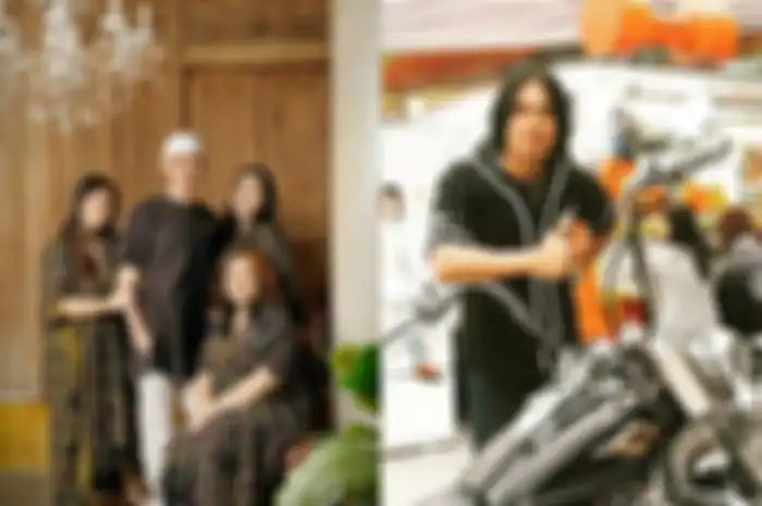 Agung Hercules dan keluarga.