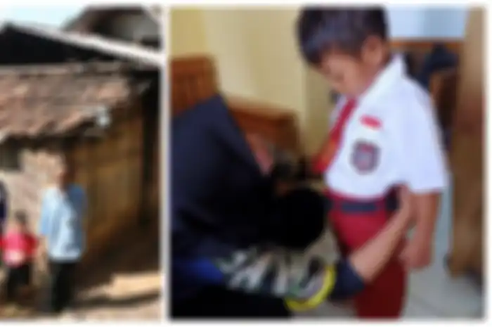Jodi, bocah 7 tahun yang viral karena ke sekolah pakai baju kotor dan tinggal di rumah terpencil