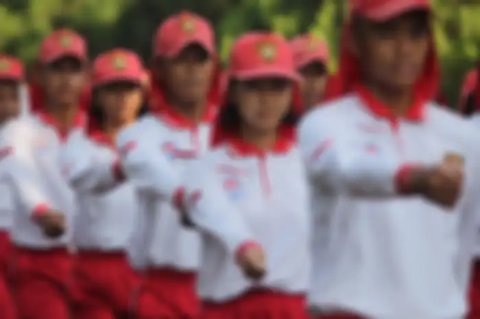 Sebelum tampil pada hari H, para anggota Paskibraka digembleng terlebih dahulu