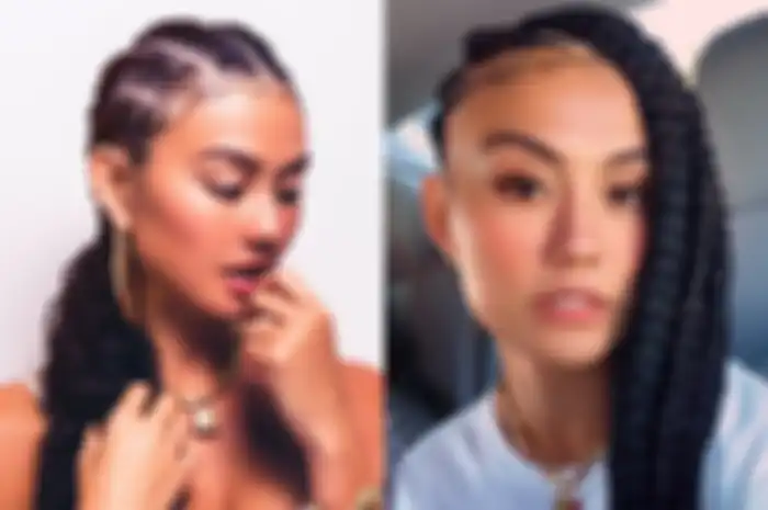 Agnez Mo Tampil Berani dengan Bikini Hitam Saat Datang ke Pesta Hot Girl Summer