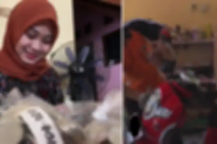 Siswi SMA di Pekalongan pakai uang tabungan sejak SMP.