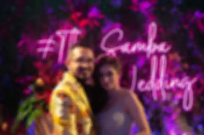 Pengantin yang berbahagia, Amrit Punjabi dan Sanjana Hira.