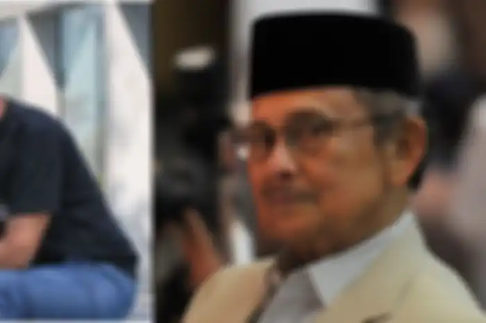 Kolase foto Hanung Bramantyo dan BJ Habibie