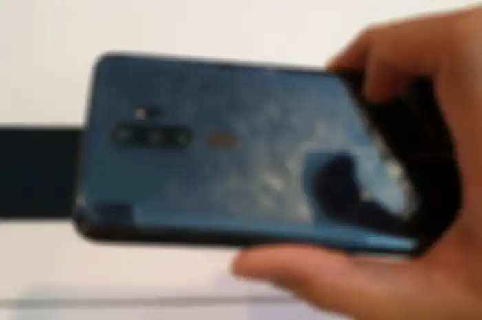 Fingerprint di bagian belakang Oppo A5 2020.