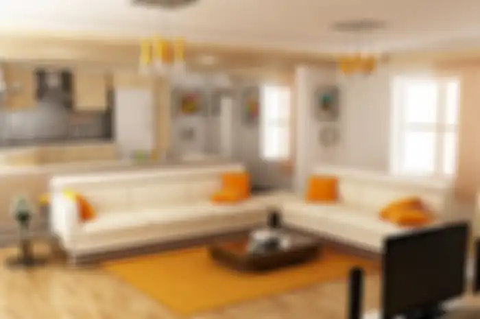 Karpet orange yang super hangat dalam ruangan