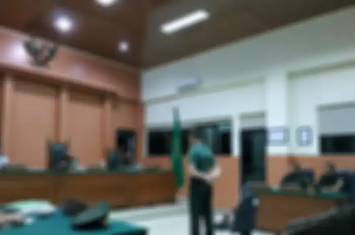 Sidang agenda putusan hakim dengan terdakwa Prada Deri Pramana (Prada DP) atas perkara pembunuhan terhadap Fera Oktaria, Kamis (26/9/2019).