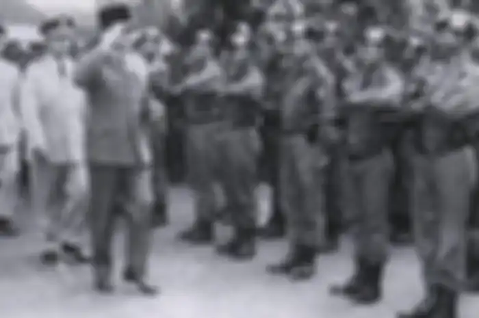 Pasukan Cakrabirawa yang mengawal Presiden Soekarno