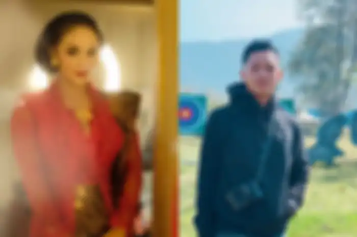 Kolase foto Krisdayanti - Azriel Hermansyah