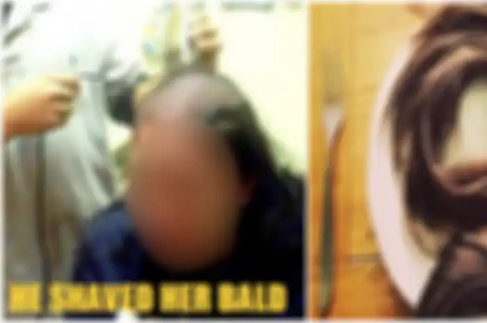 Suaminya tega gunduli istrinya 
