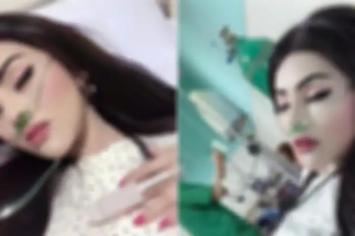 Wanita yang tampil cantik saat sakit