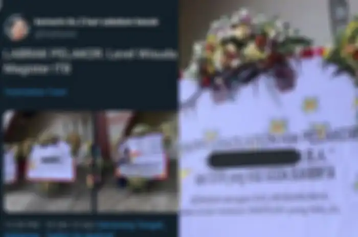 Pelakor dapat karangan bunga