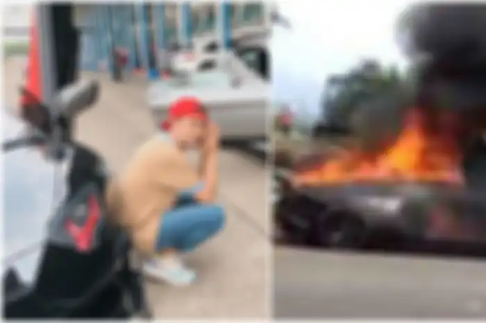 Mobil Raffi Ahmad terbakar