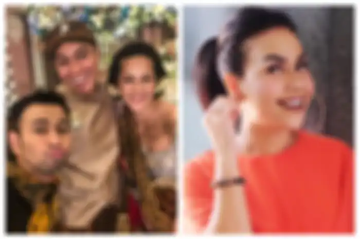 Raffi Ahmad dan Melaney Ricardo didapuk sebagai pembawa acara di acara tujuh bulanan Bapau