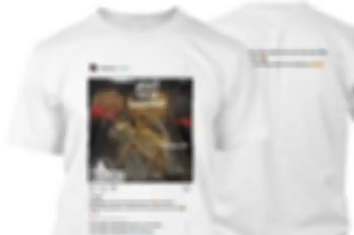 Kaos khusus edisi pencuri cover album terbaru Cattle Decapitation, Death Athlas.