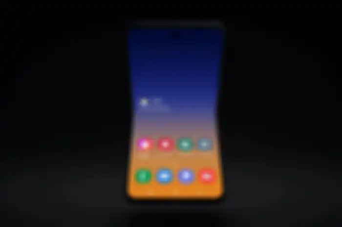 Desain hape lipat terbaru dari Samsung