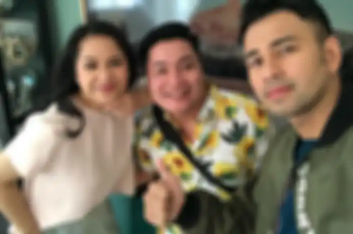 Merry bersama bosnya, Raffi Ahmad dan Nagita Slavina.