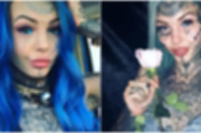 Amber Luke Si Gadis Naga mengaku alami kebutaan setelah mentato bola matanya 