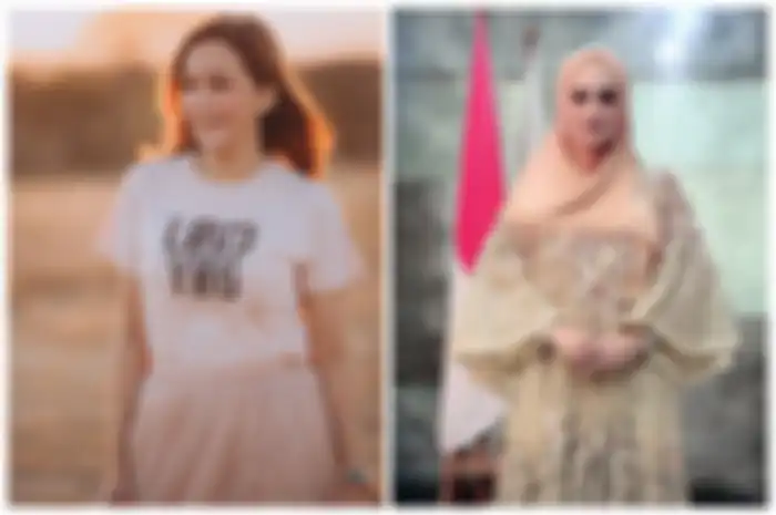 Kolase foto instagram Maia Estianti dan Mulan Jameela