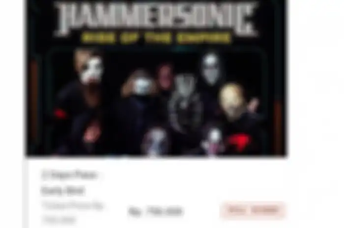 Tiket Slipknot manggung di Hammersonic 2020 sold out.