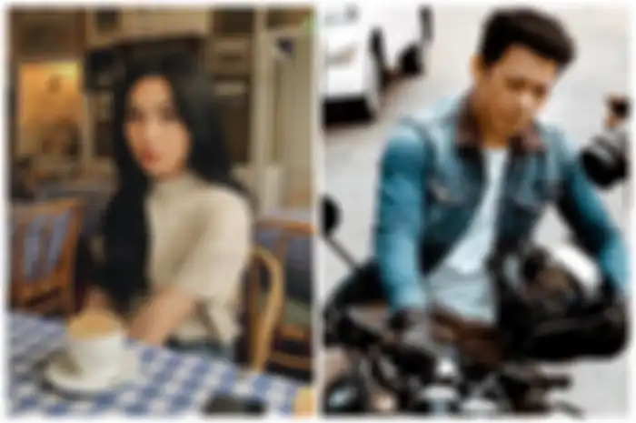 Kolase foto isyana dan ariel noah